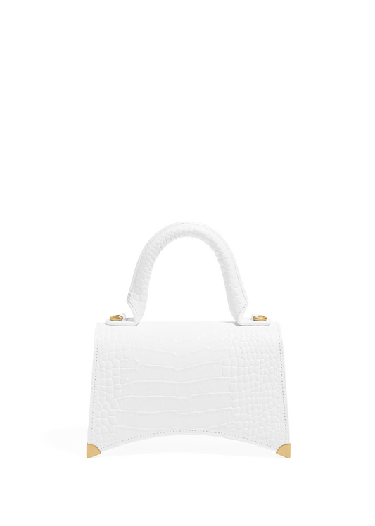Beverly 20 in in White Crocodile