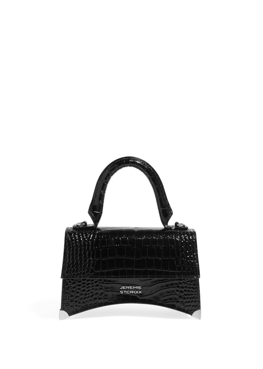 Beverly 20 in Black Crocodile