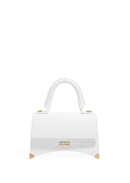 Beverly 20 in in White Crocodile