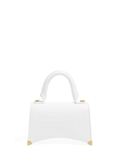 Beverly 20 in in White Crocodile