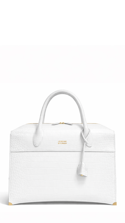 Joan Weekender 45 Black Crocodile (Made-to-order)