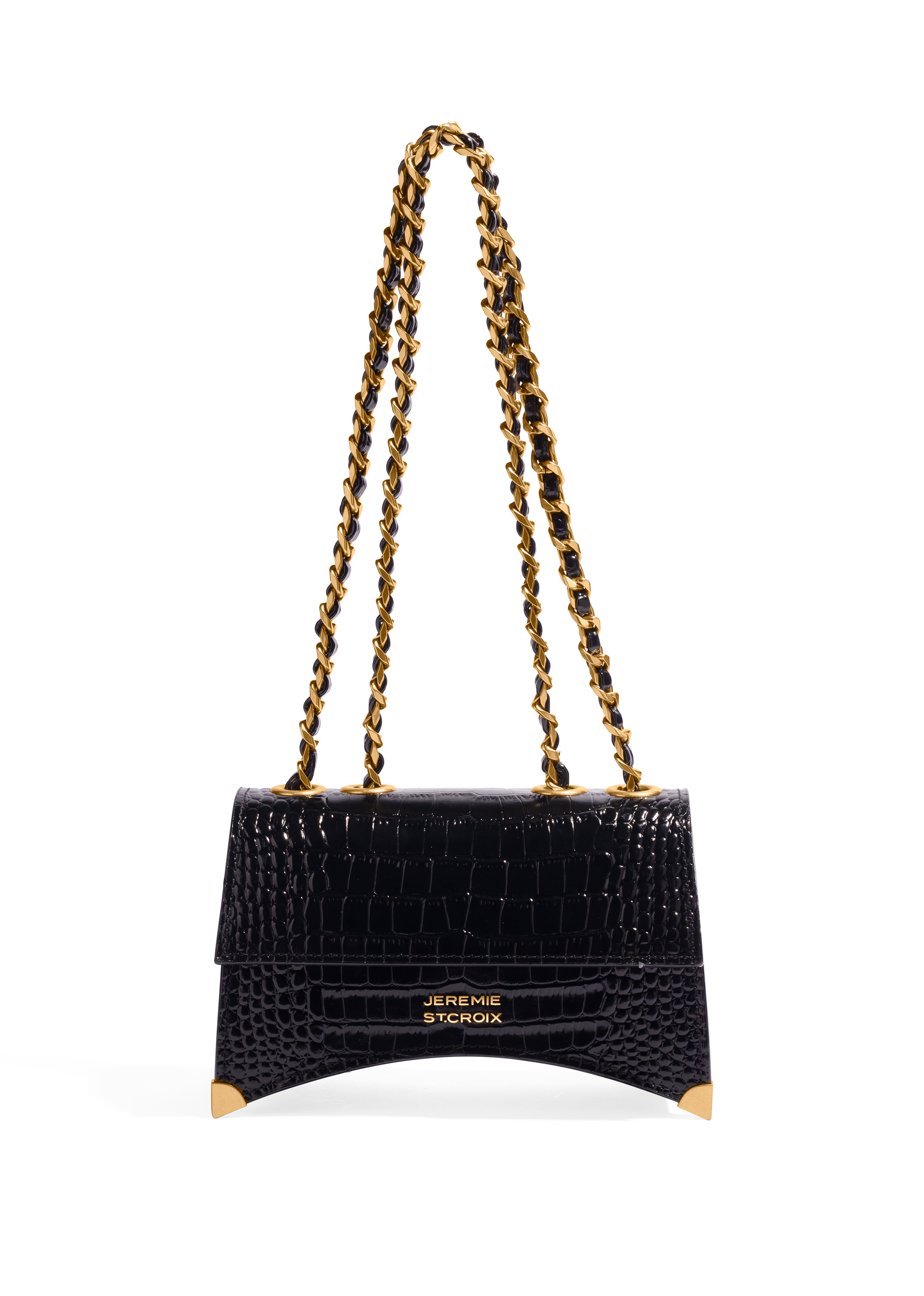 breath crocodile short down ブラック Leomie 20 in Black Crocodile – JEREMIE ST.CROIX