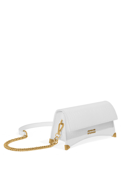 Naomie 20 in White Crocodile